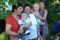 Zleva Lukova teta Zdena, Lukova babika ze Zminnho, Magda Urbanov a babi Helena.