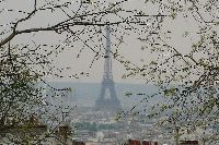 Vhled od Sacre Coeur na Eiffelovku.